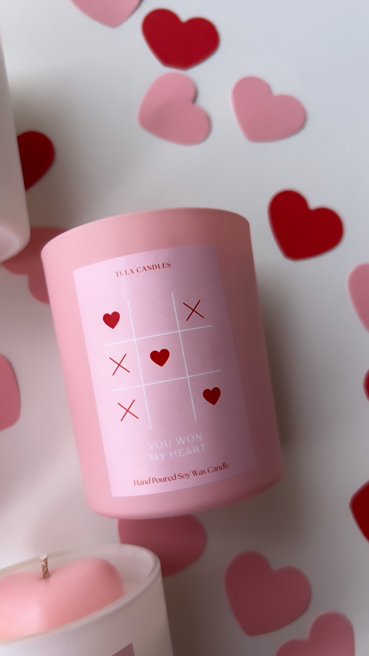 You won my heart candle jar