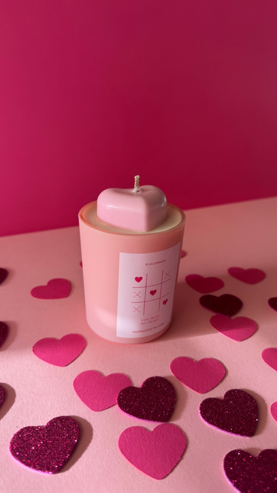 You Won My Heart candle jar