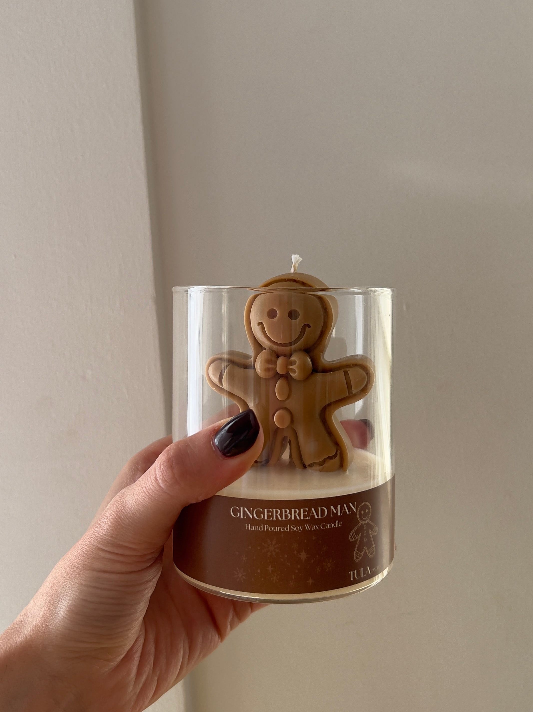 Small Gingerbread Man Glass Cup
