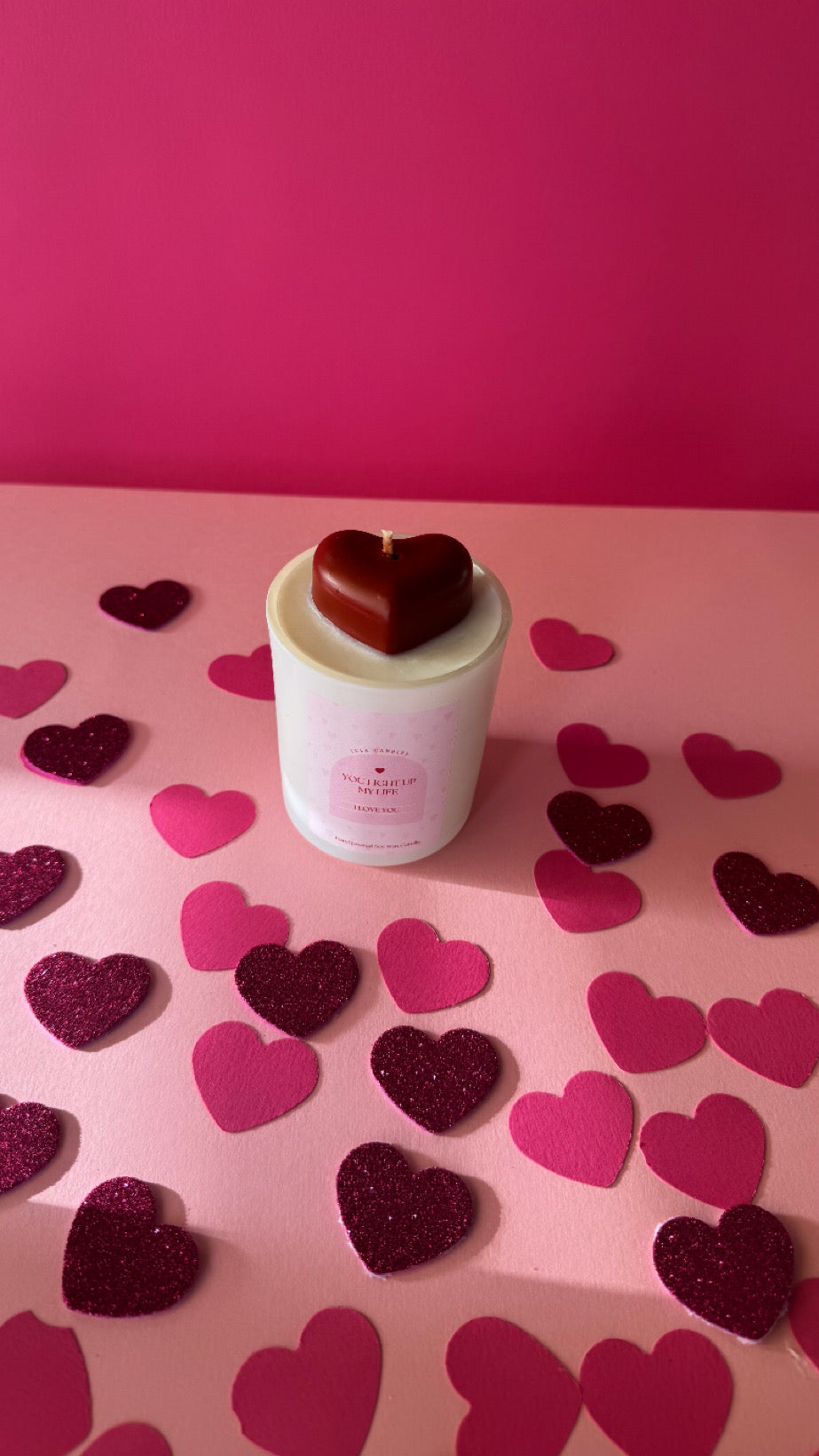 You Light Up My Life candle jar