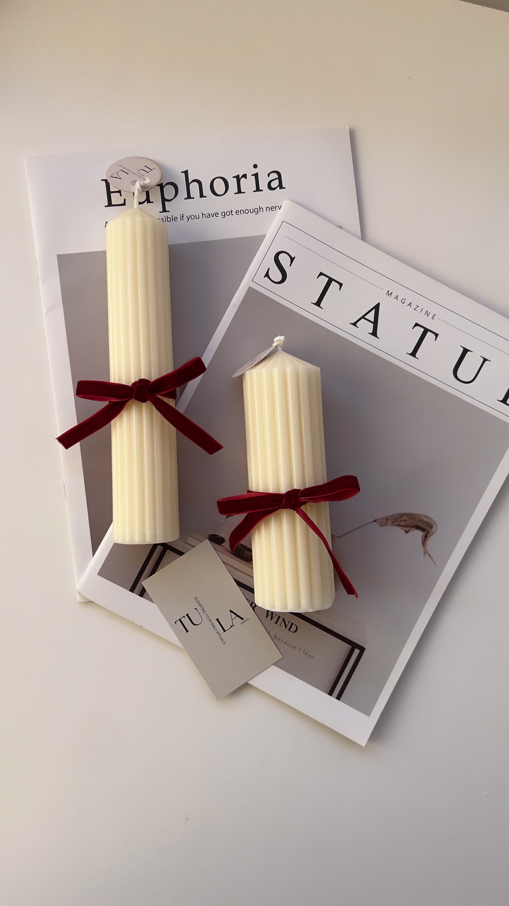 Long Ribbed Tapers Set