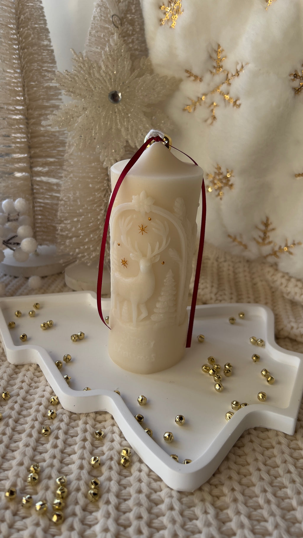 Long Decorated Candle