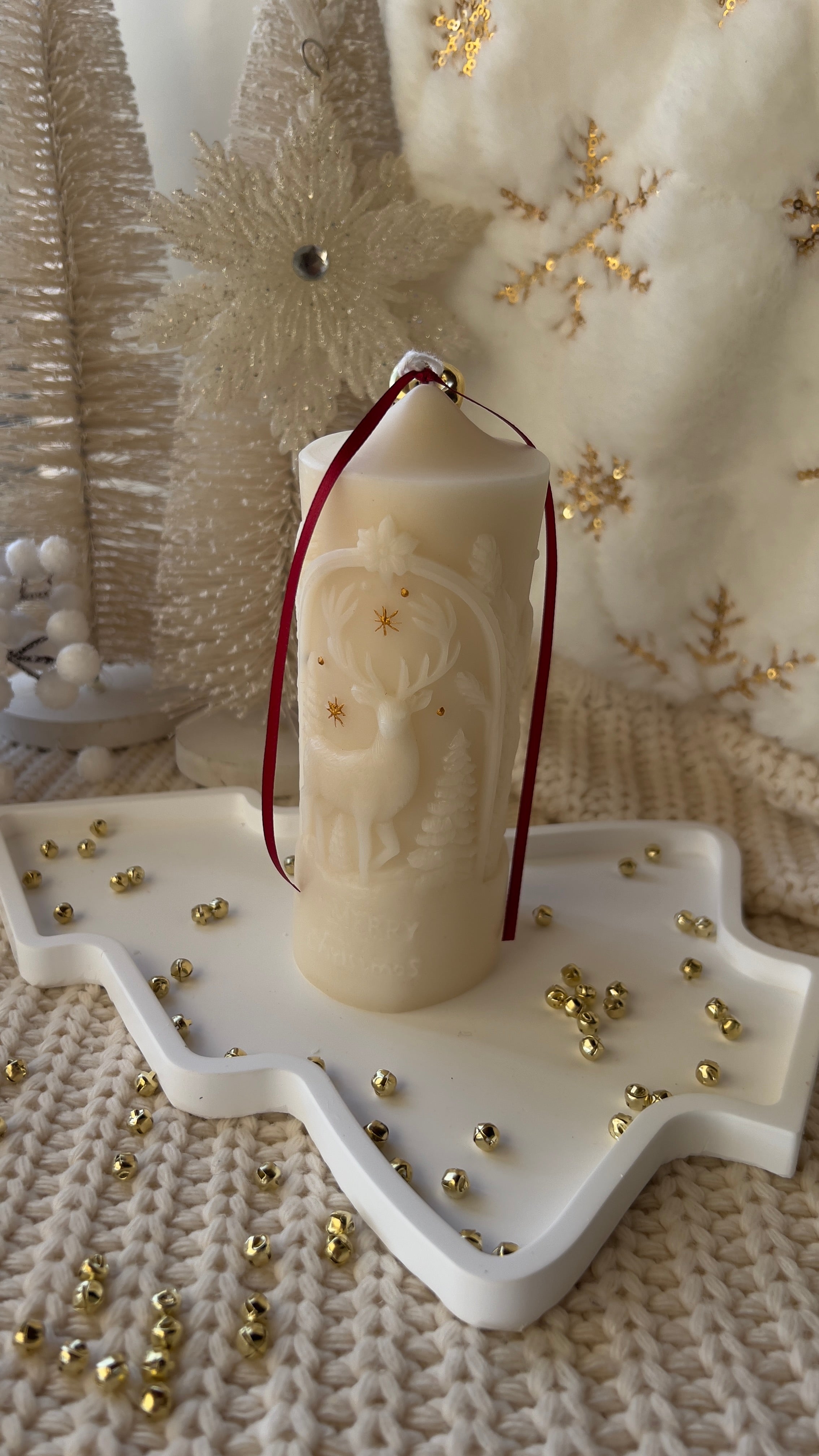 Long Decorated Candle