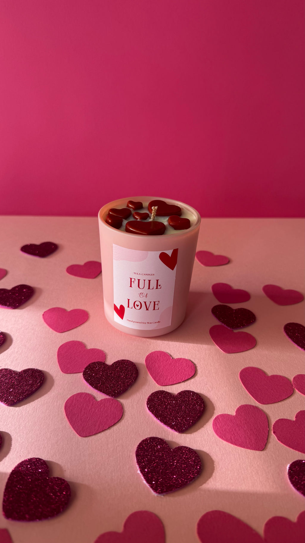 Full of Love candle jar