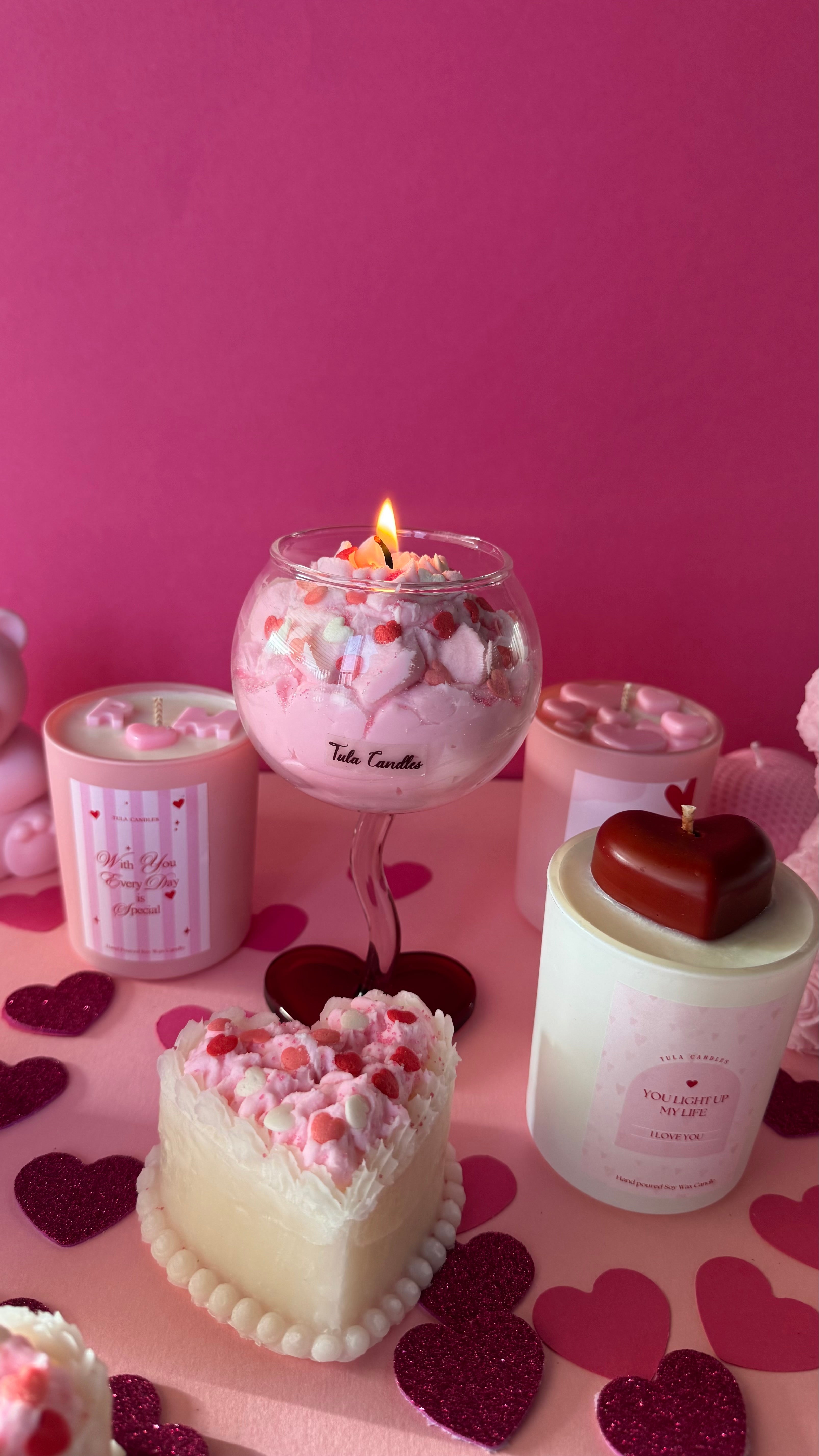 Valentine’s Ice Cream Candle Cup