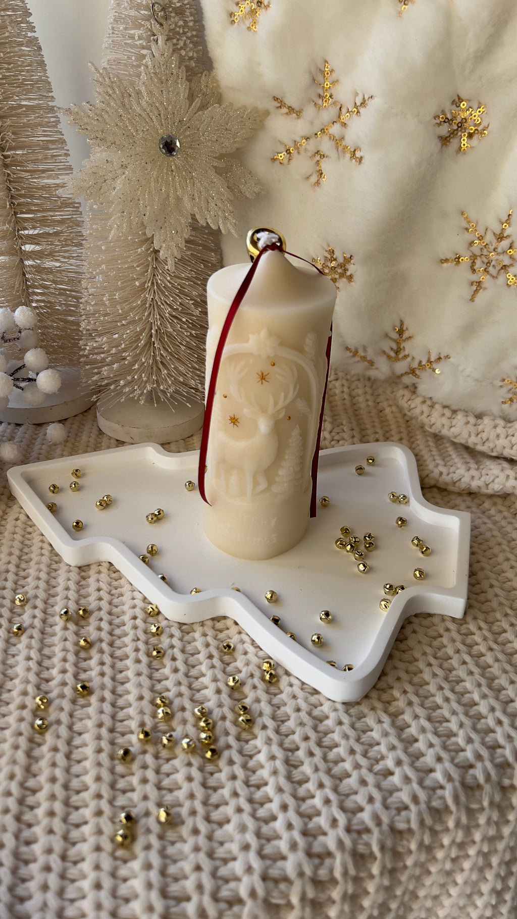 Long Decorated Candle