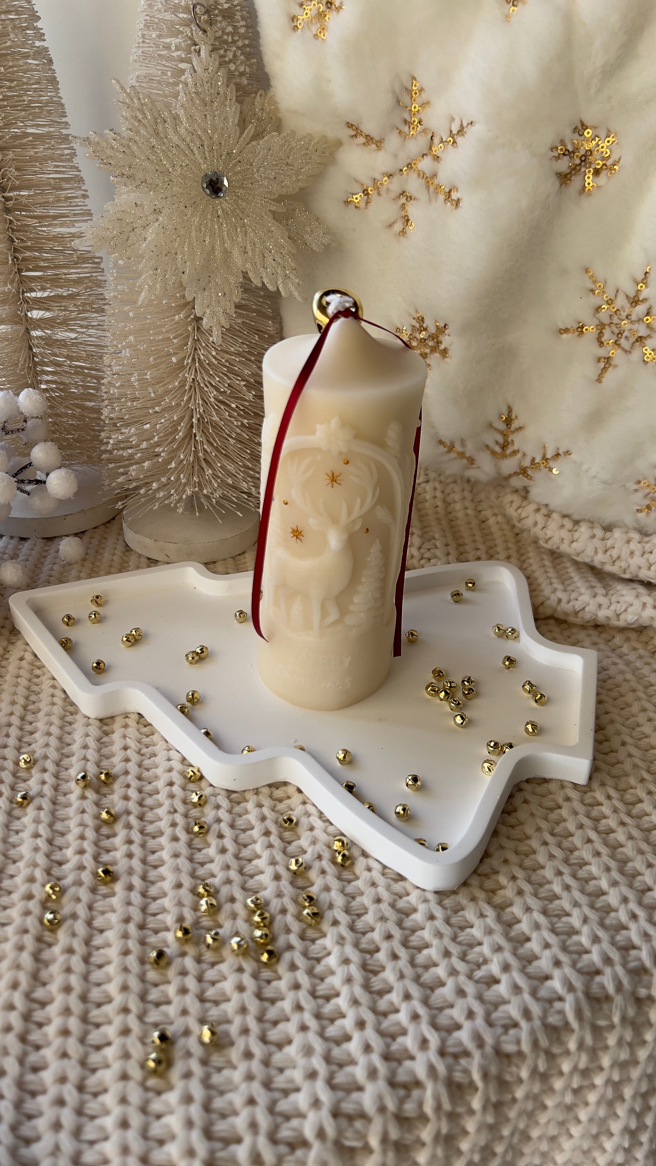 Long Decorated Candle