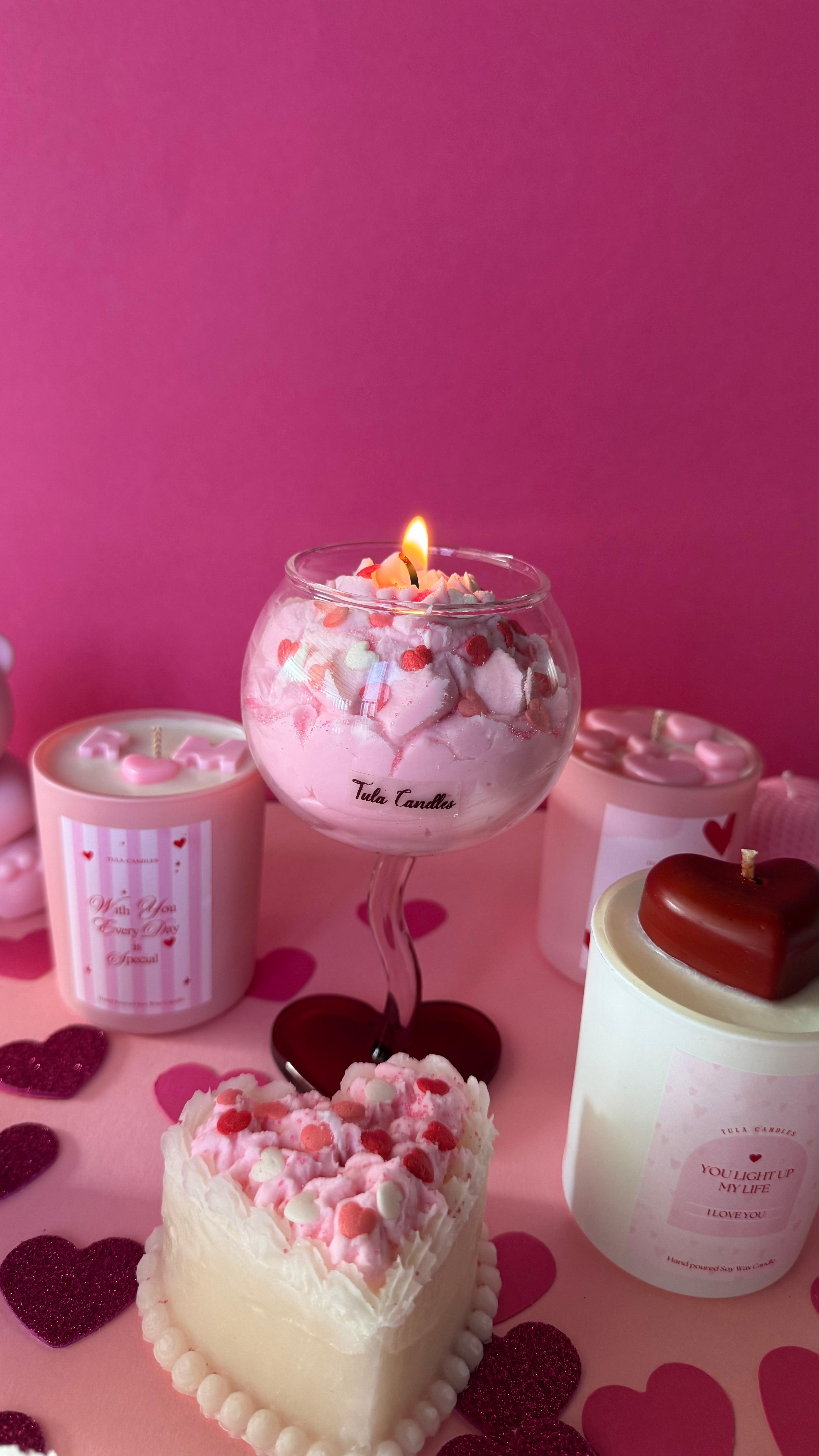 Valentine’s Ice Cream Candle Cup