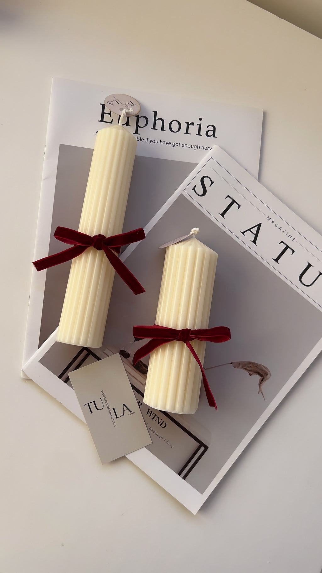 Long Ribbed Tapers Set