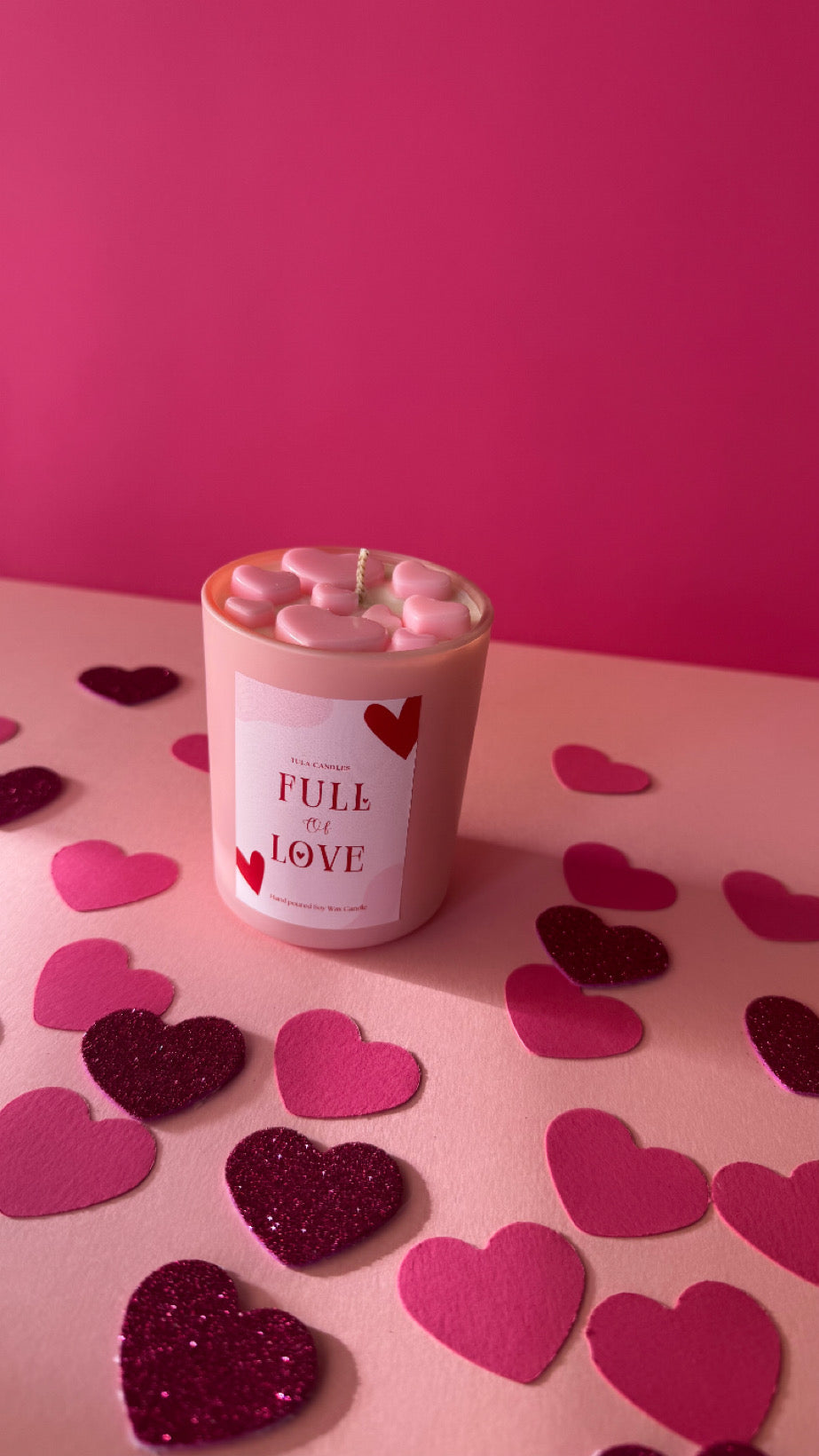 Full of Love candle jar