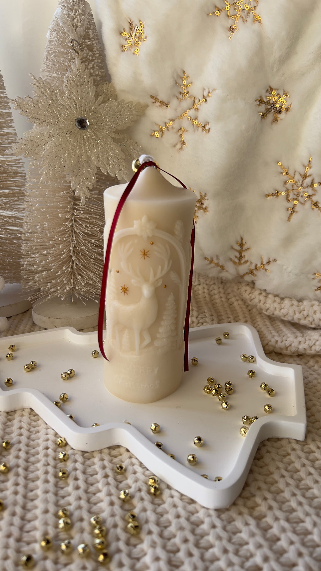 Long Decorated Candle
