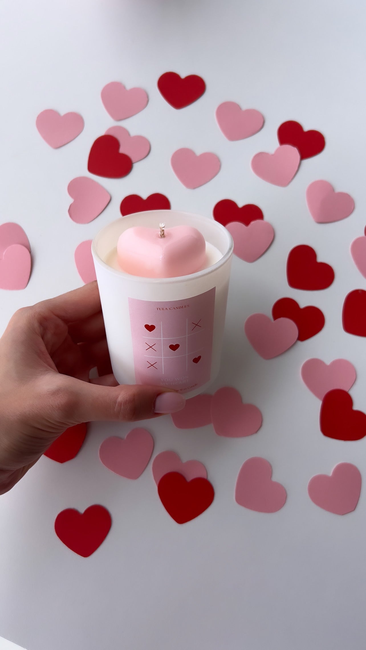 You won my heart candle jar