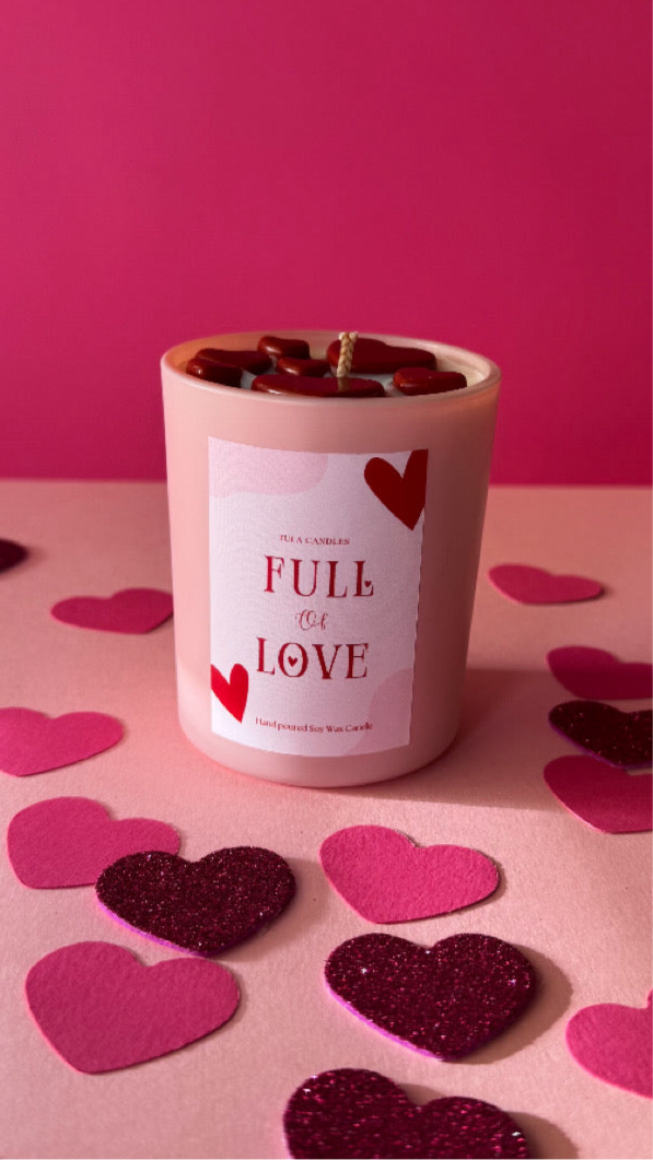 Full of Love candle jar