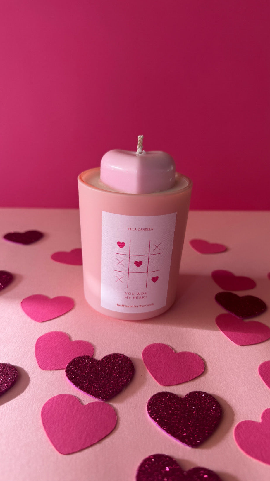 You Won My Heart candle jar