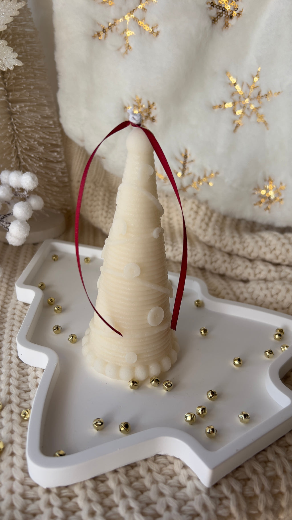 شجرة عيد الميلاد المصنوعة من الأزرار