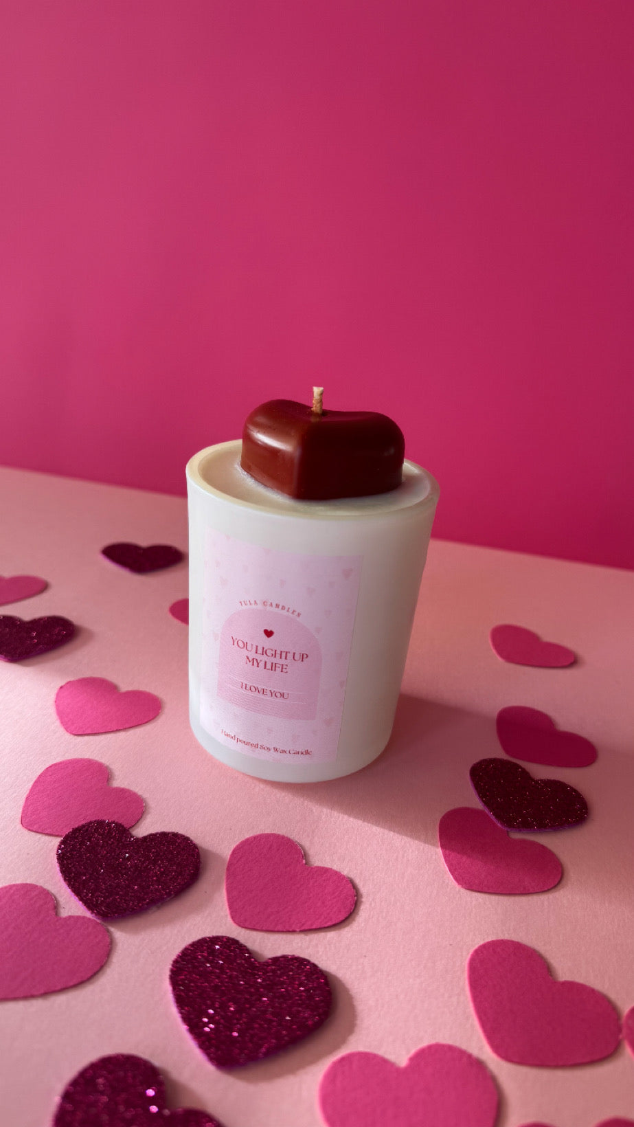 You Light Up My Life candle jar