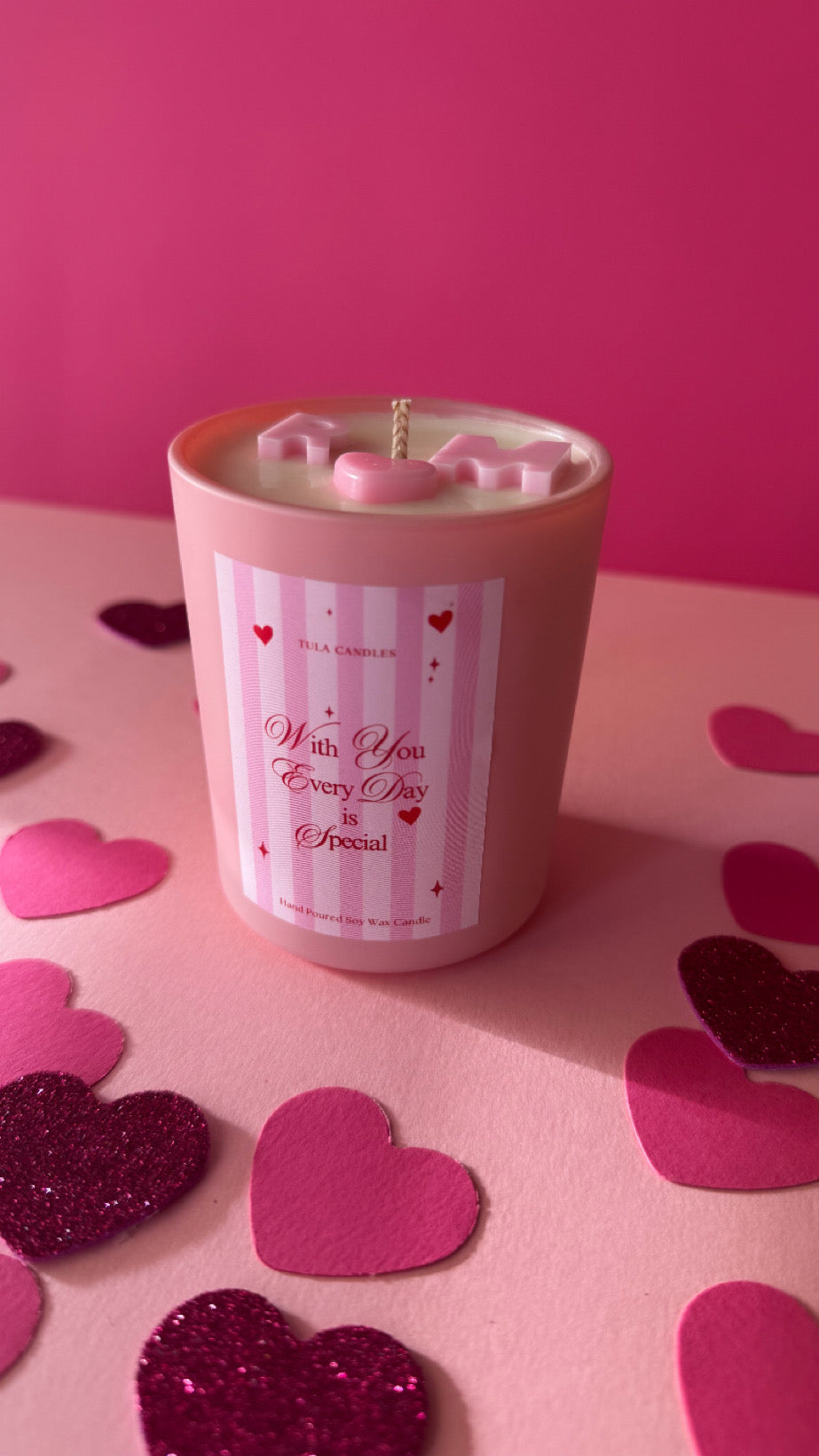 With You Everyday is Special Candle Jar