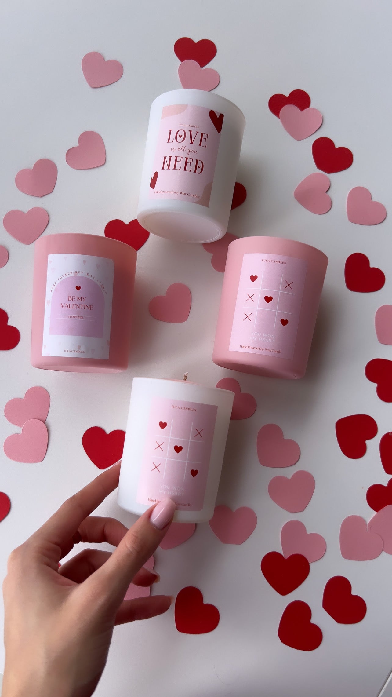 You won my heart candle jar