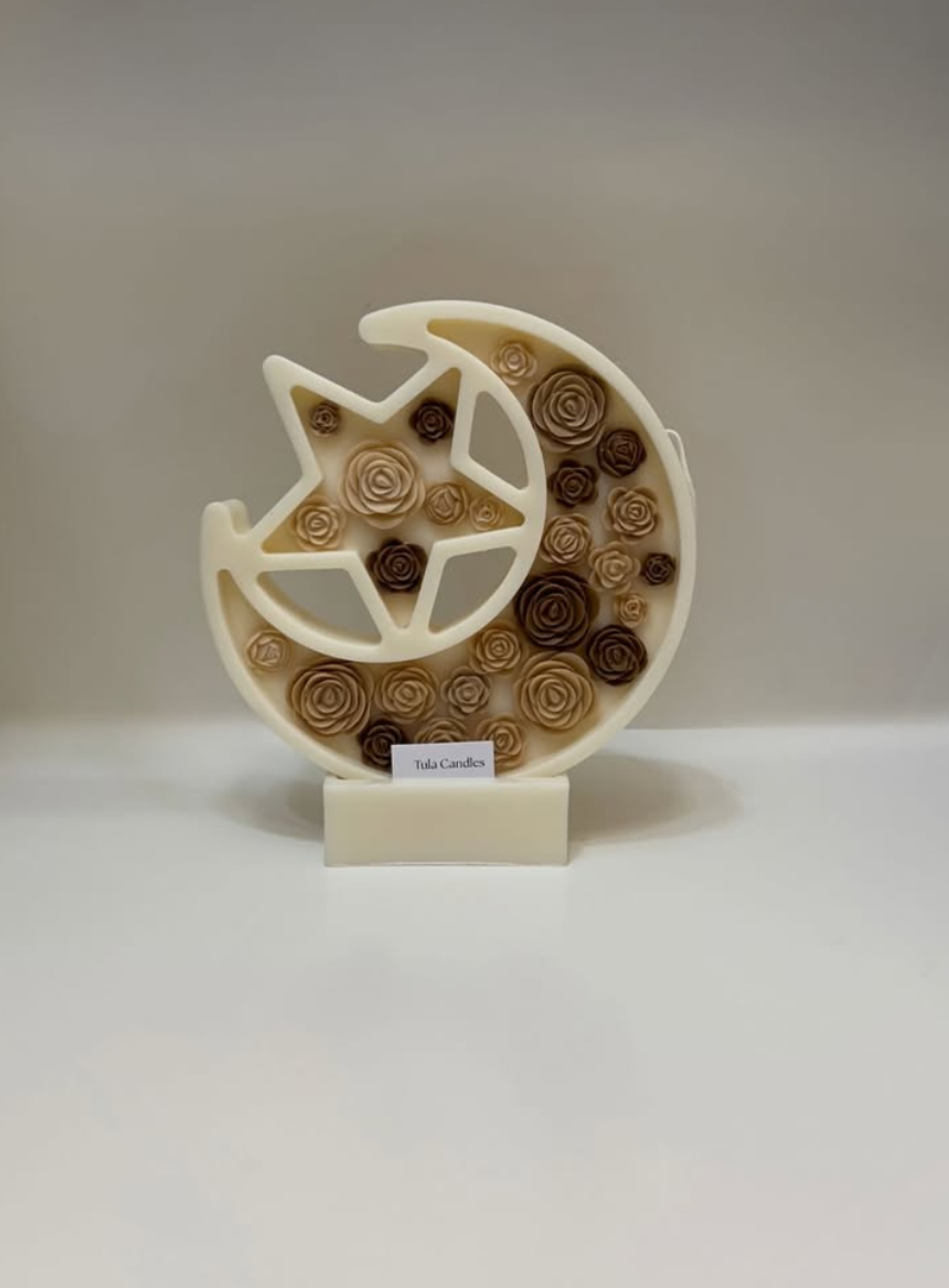 Ramadan Crescent & Star with Roses